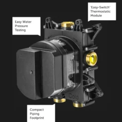 Crosswater 3ONE6 Stainless Steel 1 Outlet Concealed Shower Valve with Crossbox Technology
