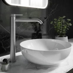 Crosswater 3ONE6 Stainless Steel Tall Mono Basin Mixer Tap