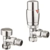 Crosswater Pier Thermostatic Angled Radiator Valves