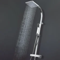 Crosswater Planet Thermostatic Exposed Shower Kit with Fixed Head & Shower Handset