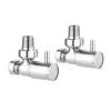 Crosswater Round Angled Radiator Valves