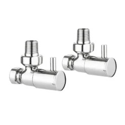 Crosswater Round Angled Radiator Valves