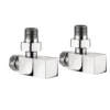 Crosswater Square Angled Radiator Valves