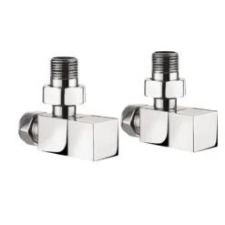 Crosswater Square Angled Radiator Valves