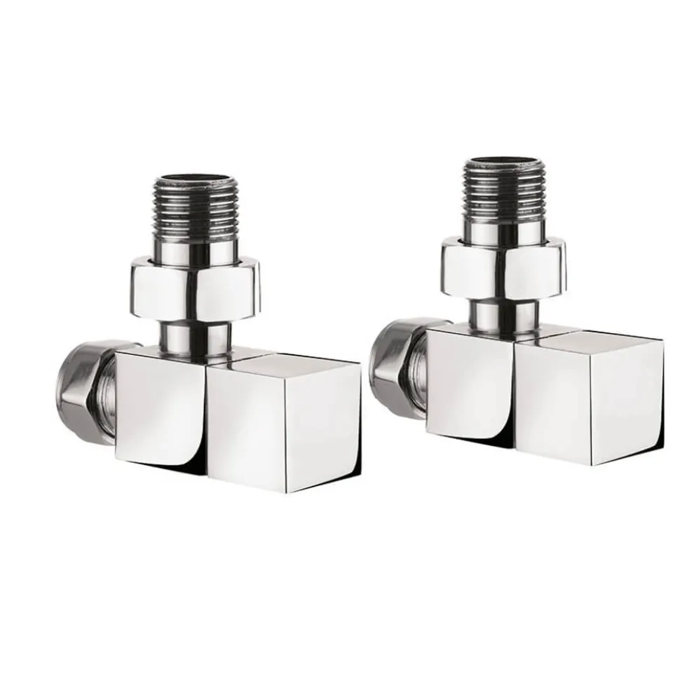 Crosswater Square Angled Radiator Valves