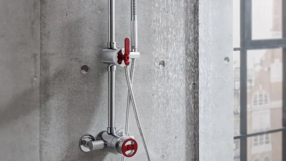 Crosswater Union 400mm Wall Mounted Shower Arm - Brushed Black Chrome