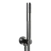 Crosswater Union Shower Handset with Wall Outlet and Hose - Brushed Black Chrome
