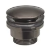 Crosswater Union Universal Basin Click Waste - Brushed Black Chrome