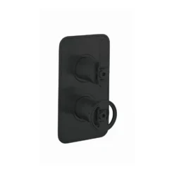 Crosswater Union WRAS Approved Matt Black 1 Outlet Concealed Thermostatic Shower Valve