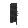 Crosswater Union WRAS Approved Matt Black 2 Outlet 3 Handle Concealed Thermostatic Shower Valve