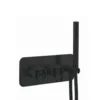 Crosswater Union WRAS Approved 2 Outlet Concealed Thermostatic Bath Shower Valve with Wheels & Shower Handset - Matt Black
