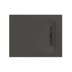 Crosswater Vito 25mm Dolomite Stone Resin Rectangular Shower Tray with Linear Waste Position