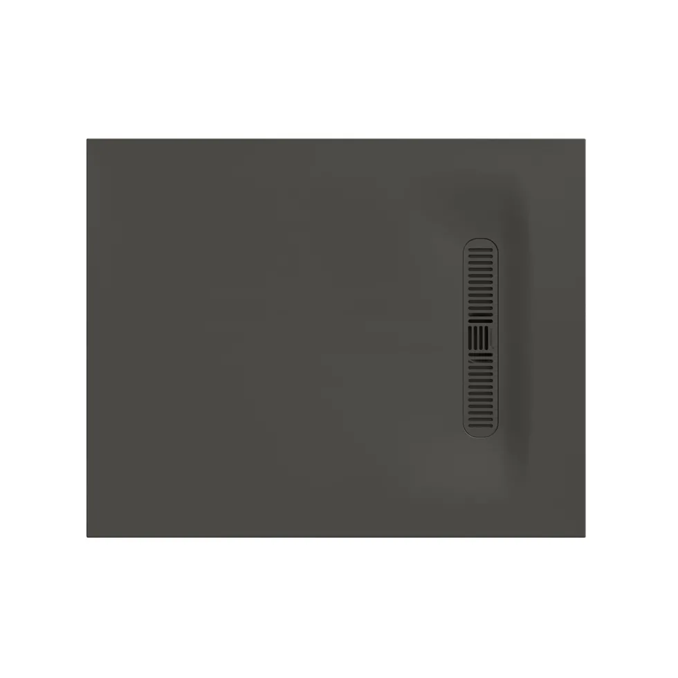 Crosswater Vito 25mm Dolomite Stone Resin Rectangular Shower Tray with Linear Waste Position