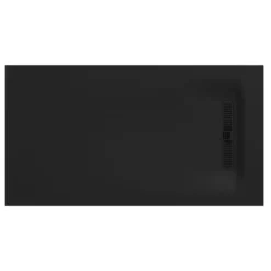 Crosswater Vito 25mm Dolomite Stone Resin Rectangular Shower Tray with Linear Waste Position