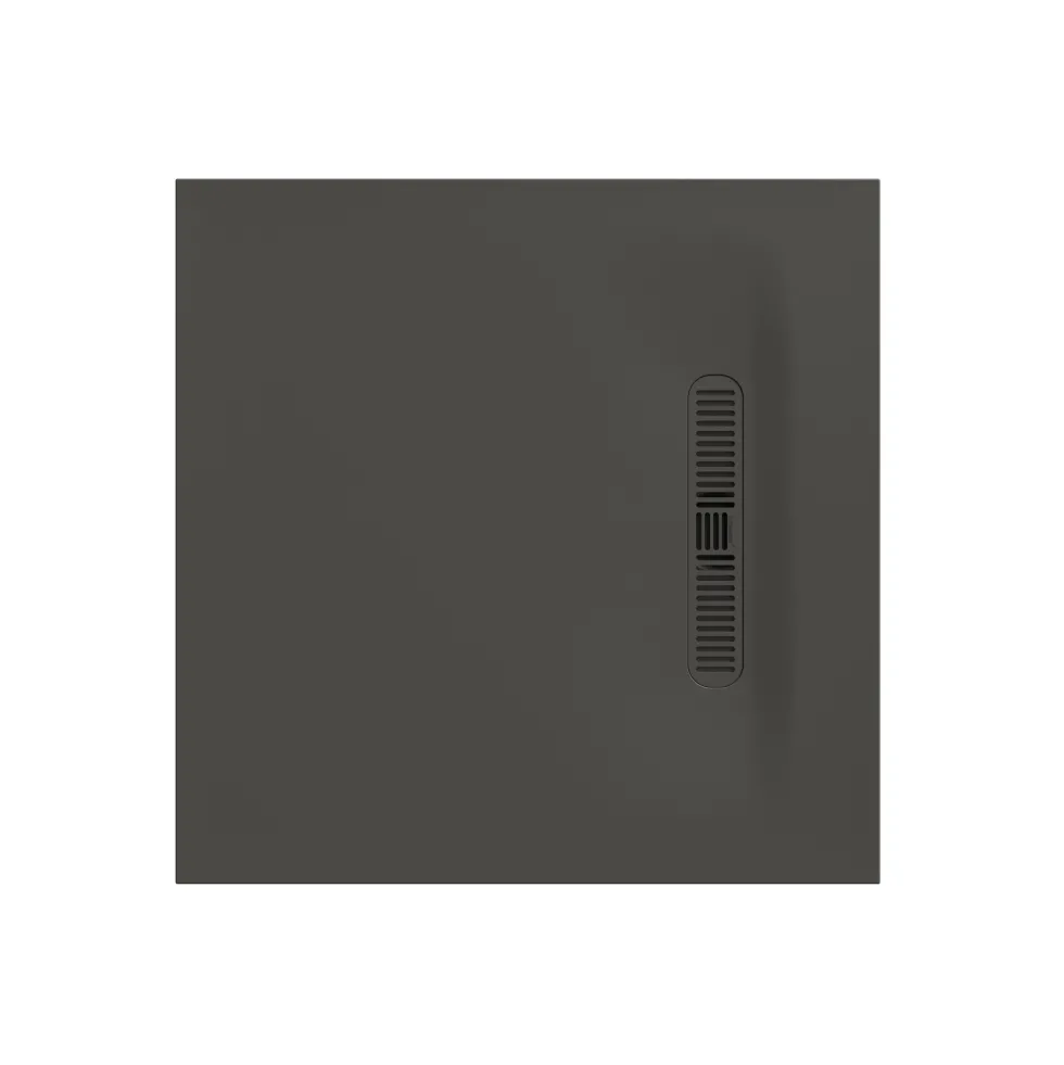 Crosswater Vito 25mm Dolomite Stone Resin Square Shower Tray with Linear Waste Cover