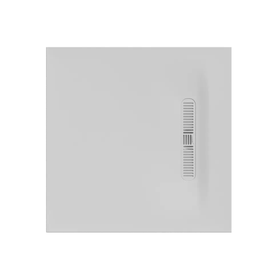 Crosswater Vito 25mm Dolomite Stone Resin Square Shower Tray with Linear Waste Cover