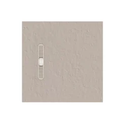Crosswater Vito 25mm Dolomite Stone Resin Textured Square 900 x 900mm Shower Tray with Linear Waste Cover