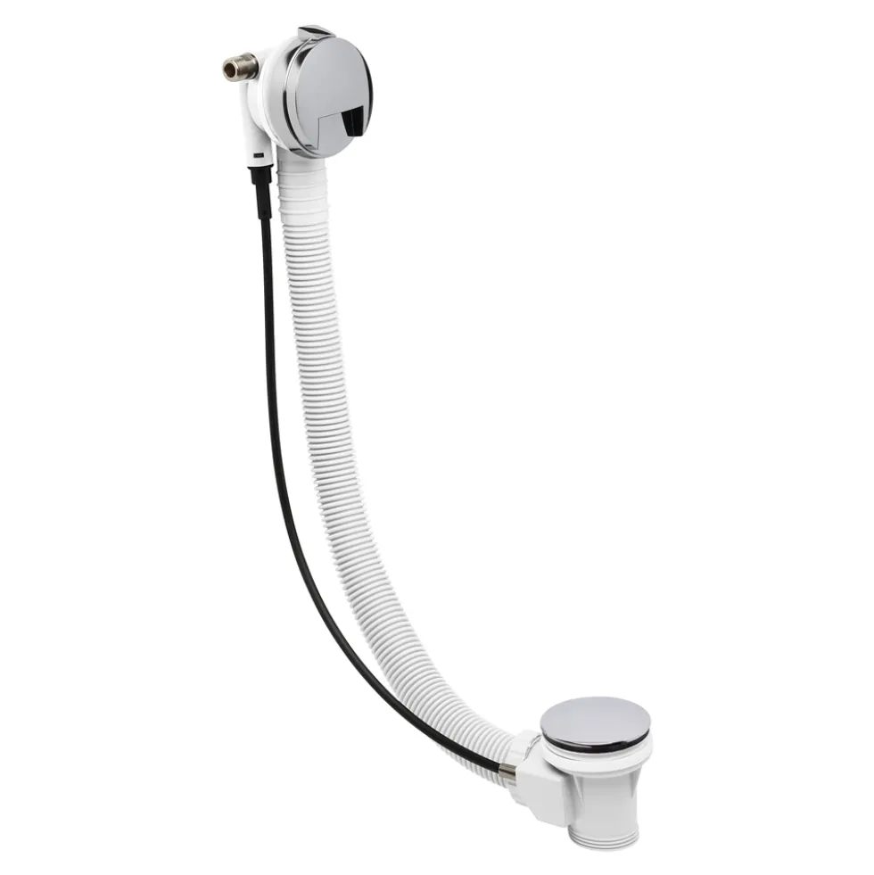 Crosswater VS Slimline Extended Bath Pop-Up Waste with Filler - 100cm