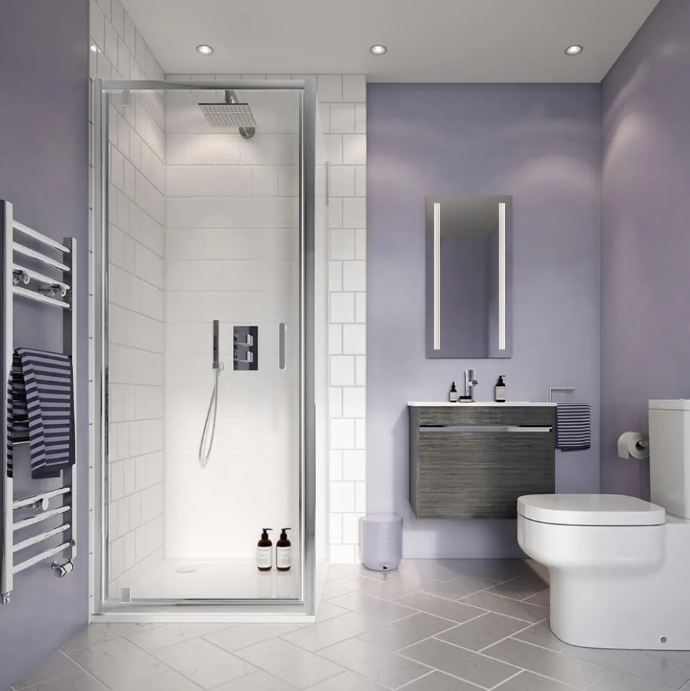 Crosswater Water Square 2 Outlet 2 Handle Shower Bundle - Chrome