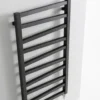 Crosswater Wedge Metallic Black Matte Designer Towel Radiator - 1096mm x 500mm | 1385 BTU