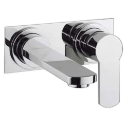Crosswater Wisp Wall Mounted Basin 2 Hole Set with Plate