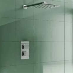Delilah Concealed Thermostatic Shower Valve & ABS Fixed Shower Head