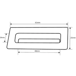 Drench Basin Rectangular Overflow Cover