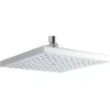 Drench Chrome Square Fixed ABS Shower Head - 200 x 200mm