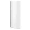Drench Curved Polished Chrome Hinged P-Bath Screen - 1433 x 700mm