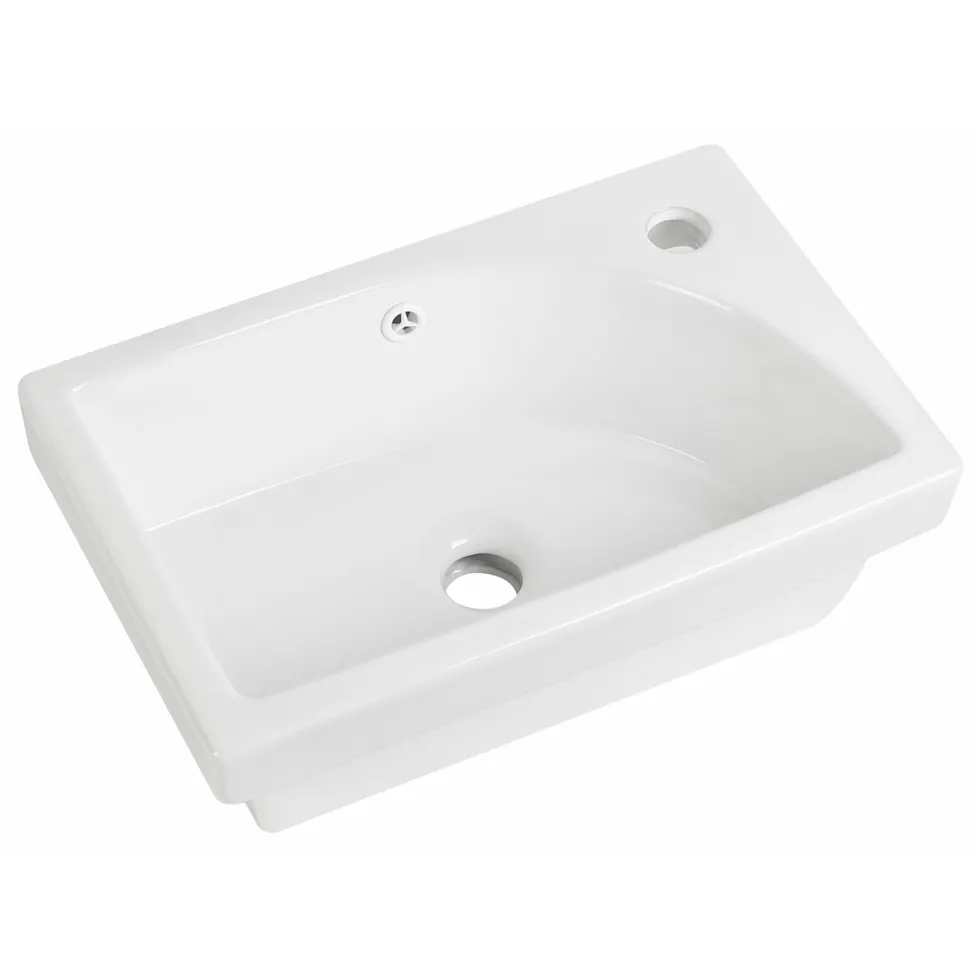 Drench Groove 460mm Fluted Floorstanding Cloakroom Vanity Unit & Basin