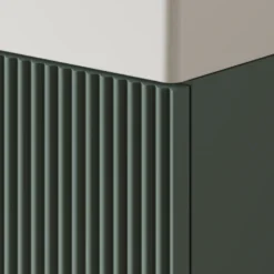 Drench Groove 460mm Fluted Wall Hung Cloakroom Vanity Unit & Basin