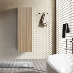 Drench Groove 900mm Fluted Wall Mounted Tall Cabinet