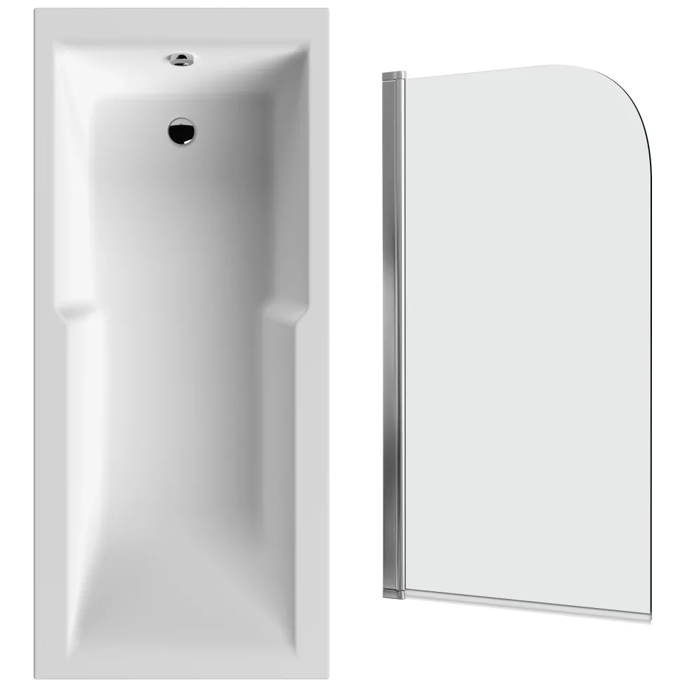 Drench Keyhole Shower Bath & Shower Screen