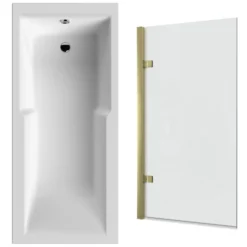 Drench Keyhole Shower Bath & Shower Screen