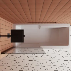 Drench Keyhole Shower Bath & Shower Screen