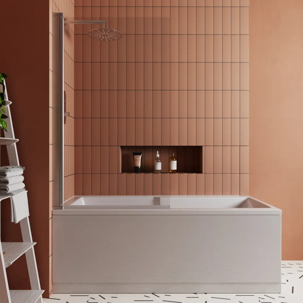 Drench Keyhole Shower Bath & Shower Screen