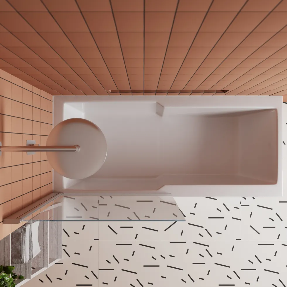 Drench Keyhole Shower Bath & Shower Screen