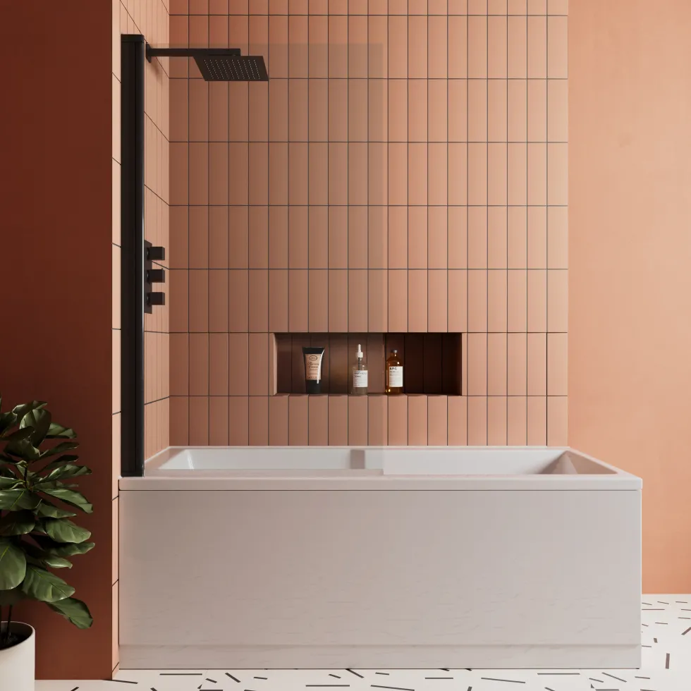 Drench Keyhole Shower Bath & Shower Screen