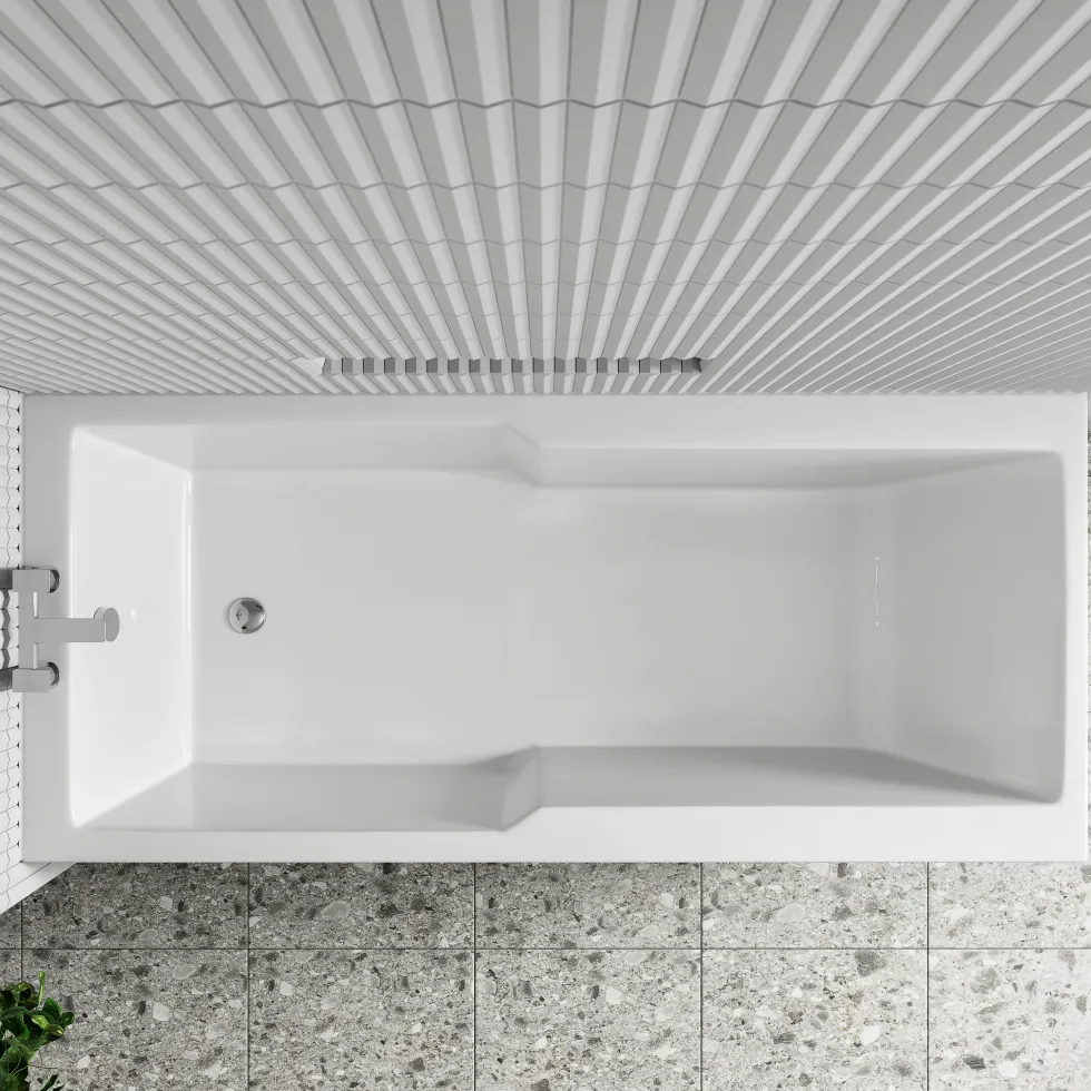 Drench Keyhole Shower Bath - 1700 x 750mm