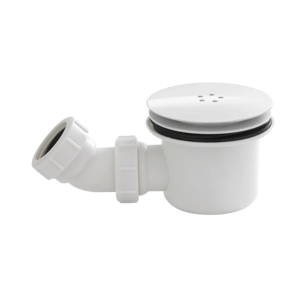 Drench 90mm White High Flow Shower Tray Waste