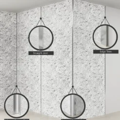 Drench Naturals Black Marble PVC Waterproof Bathroom Wall Panel - 1000 x 2400mm