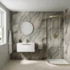 Drench Naturals Matt Slate PVC Waterproof Bathroom Wall Panel - 1000 x 2400mm