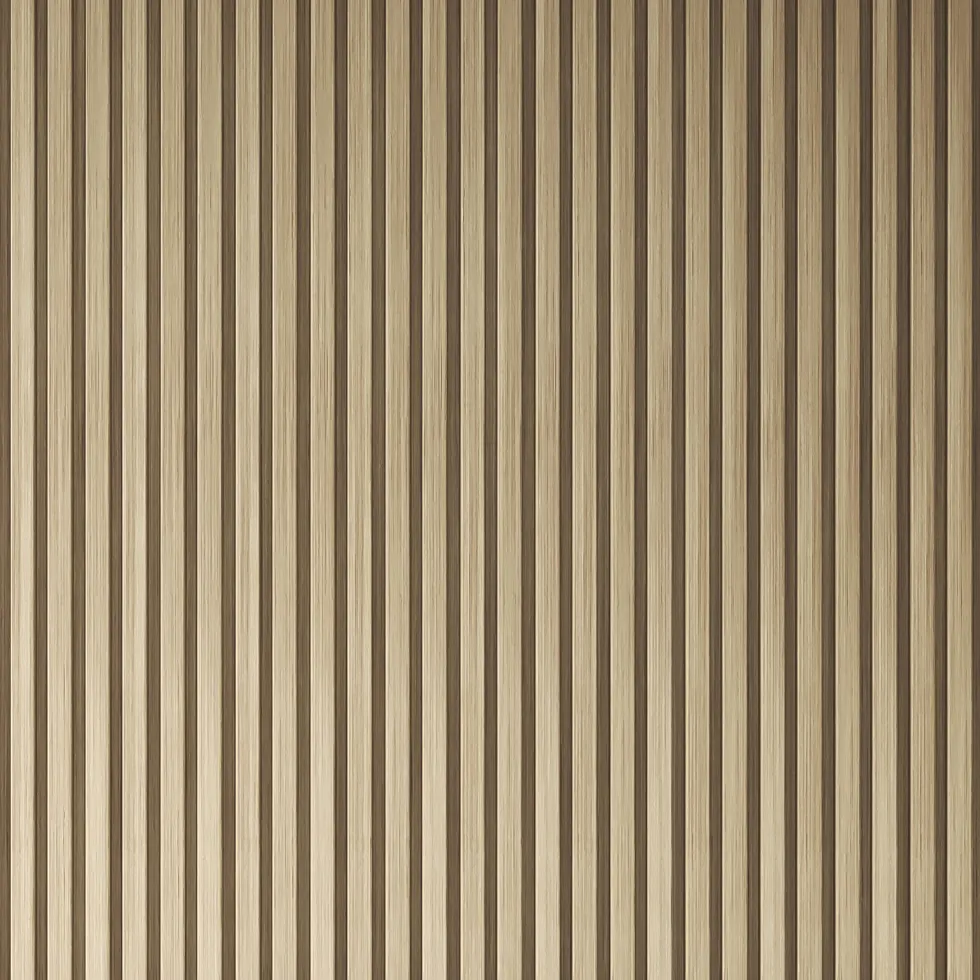 Drench Naturals Oak Slatted Wood Waterproof Bathroom Wall Panel - 3 pack