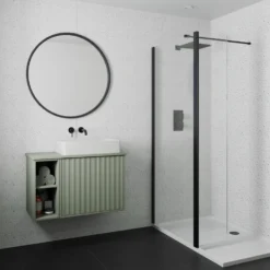 Drench Naturals White Terrazzo PVC Waterproof Bathroom Wall Panel - 1000 x 2400mm