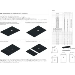 Drench Naturals White Thin Slate-Effect Rectangular Shower Tray - 11 Sizes