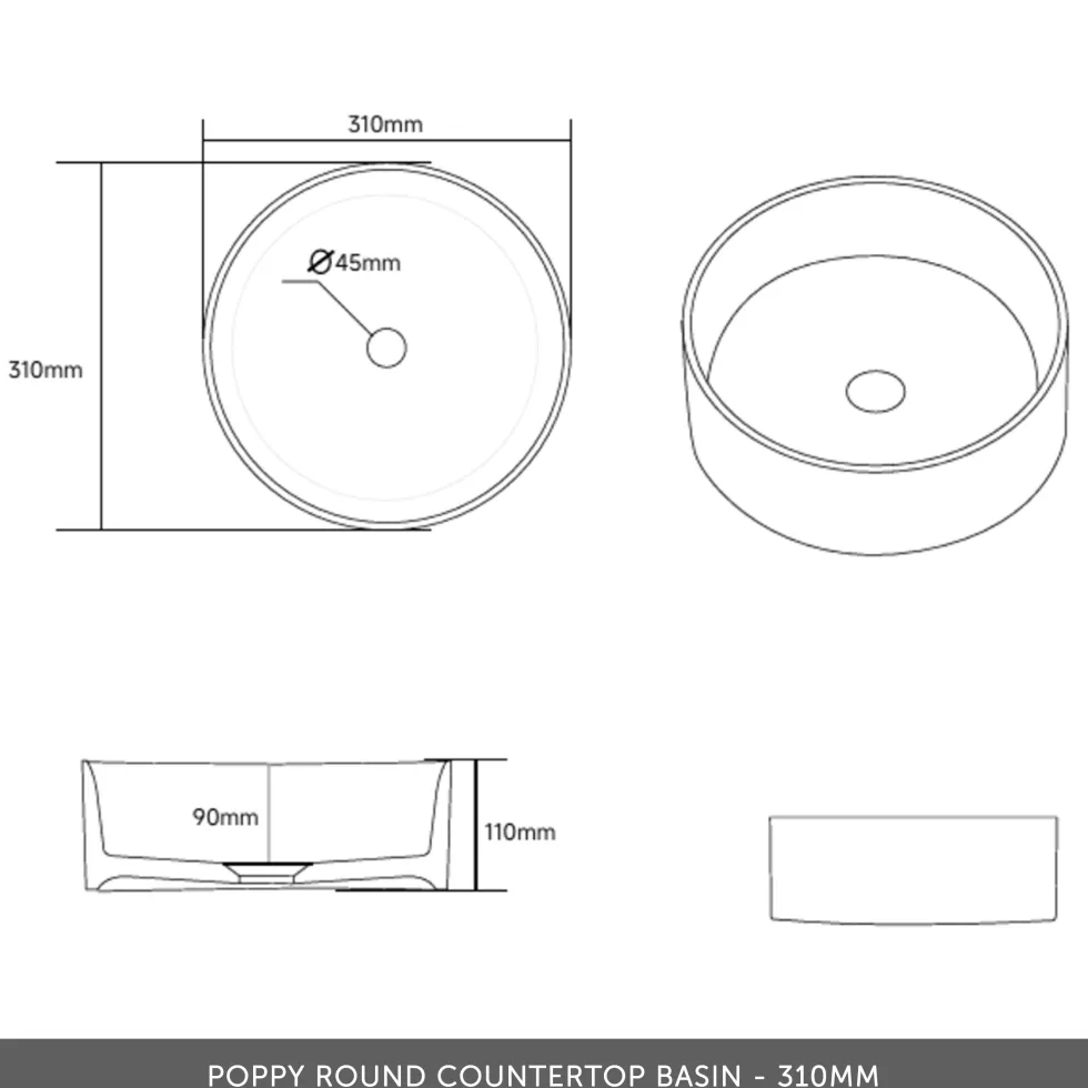 Drench Origin 1000mm Floorstanding Vanity Unit & Countertop