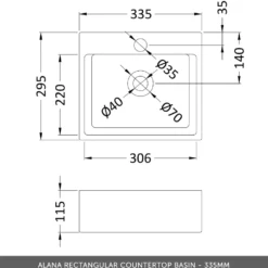 Drench Origin 500mm Floorstanding Vanity Unit & Countertop