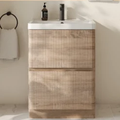 Drench Origin 600mm Fluted Floorstanding Vanity Unit & Basin