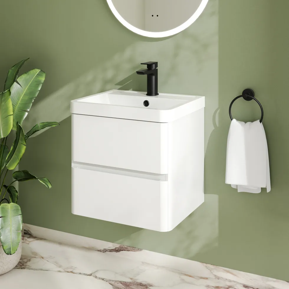 Drench Origin 500mm Wall Mounted Vanity Unit & Basin