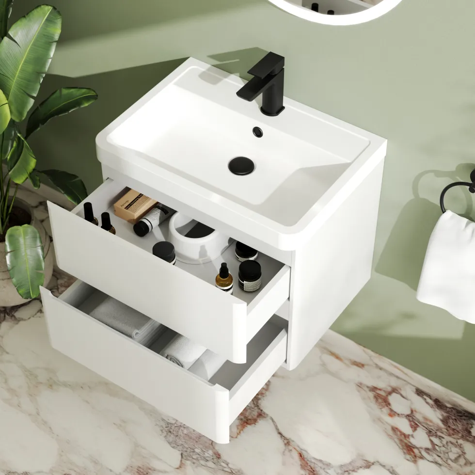 Drench Origin 600mm Wall Mounted Vanity Unit & Basin